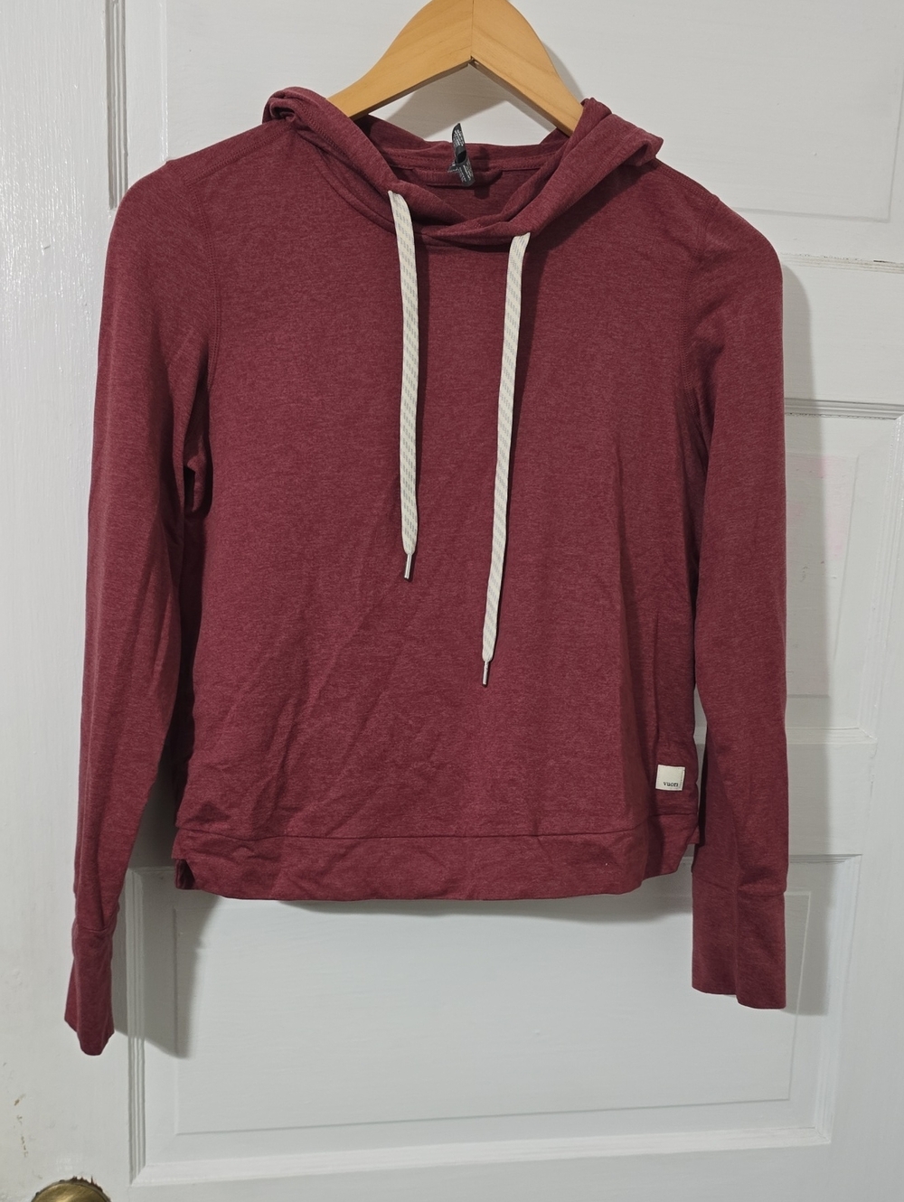 Vuori Maroon Lightweight Hooded Pullover